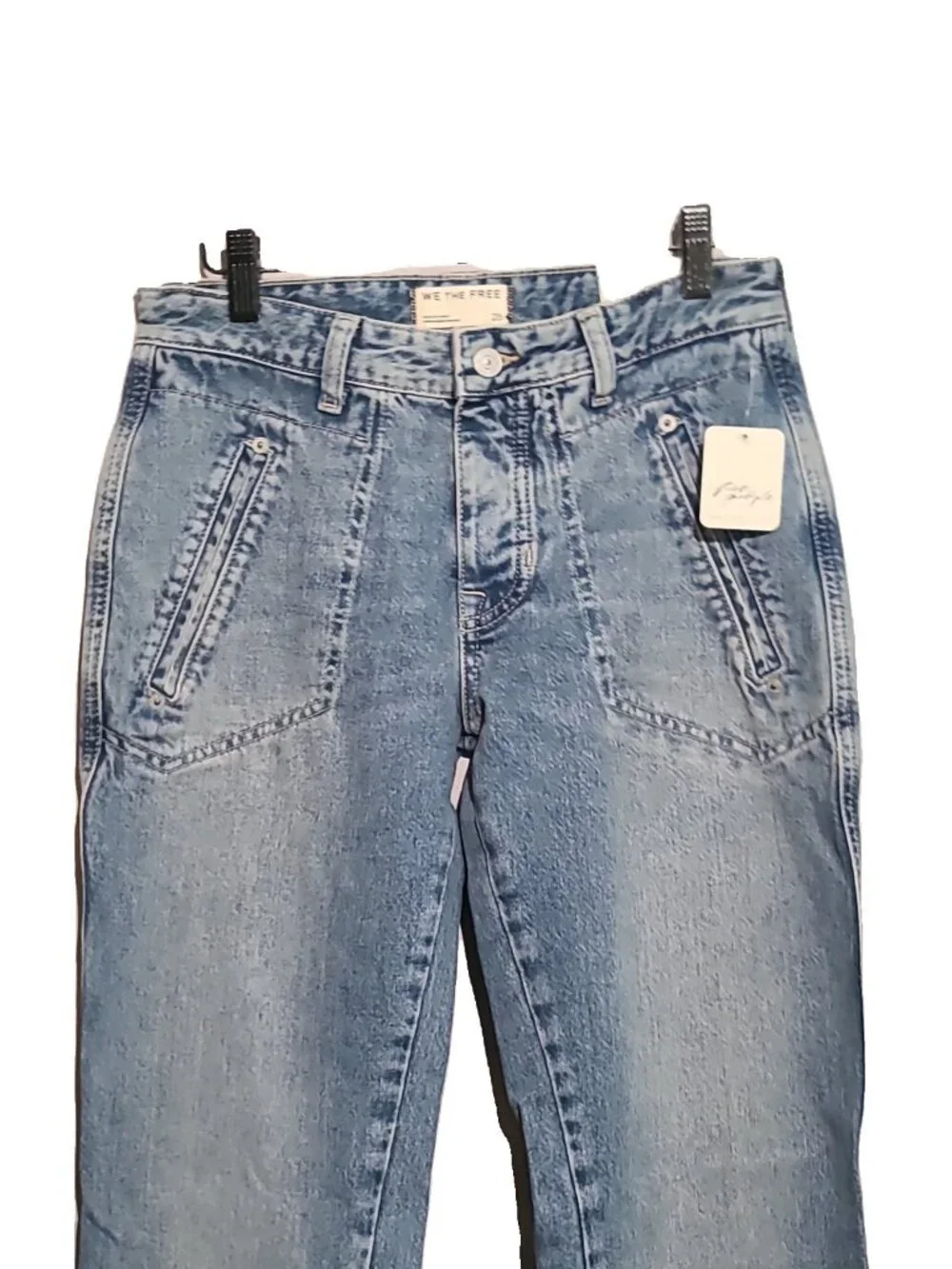 Free People CARNIVALE LOW RISE BOOTCUT Jeans Size 25 Blue NWT